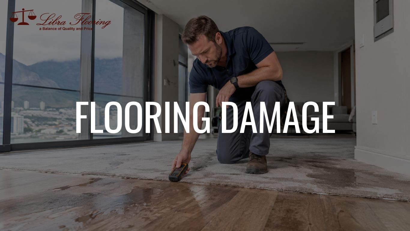 wet carpets - flooring damage- libra flooring